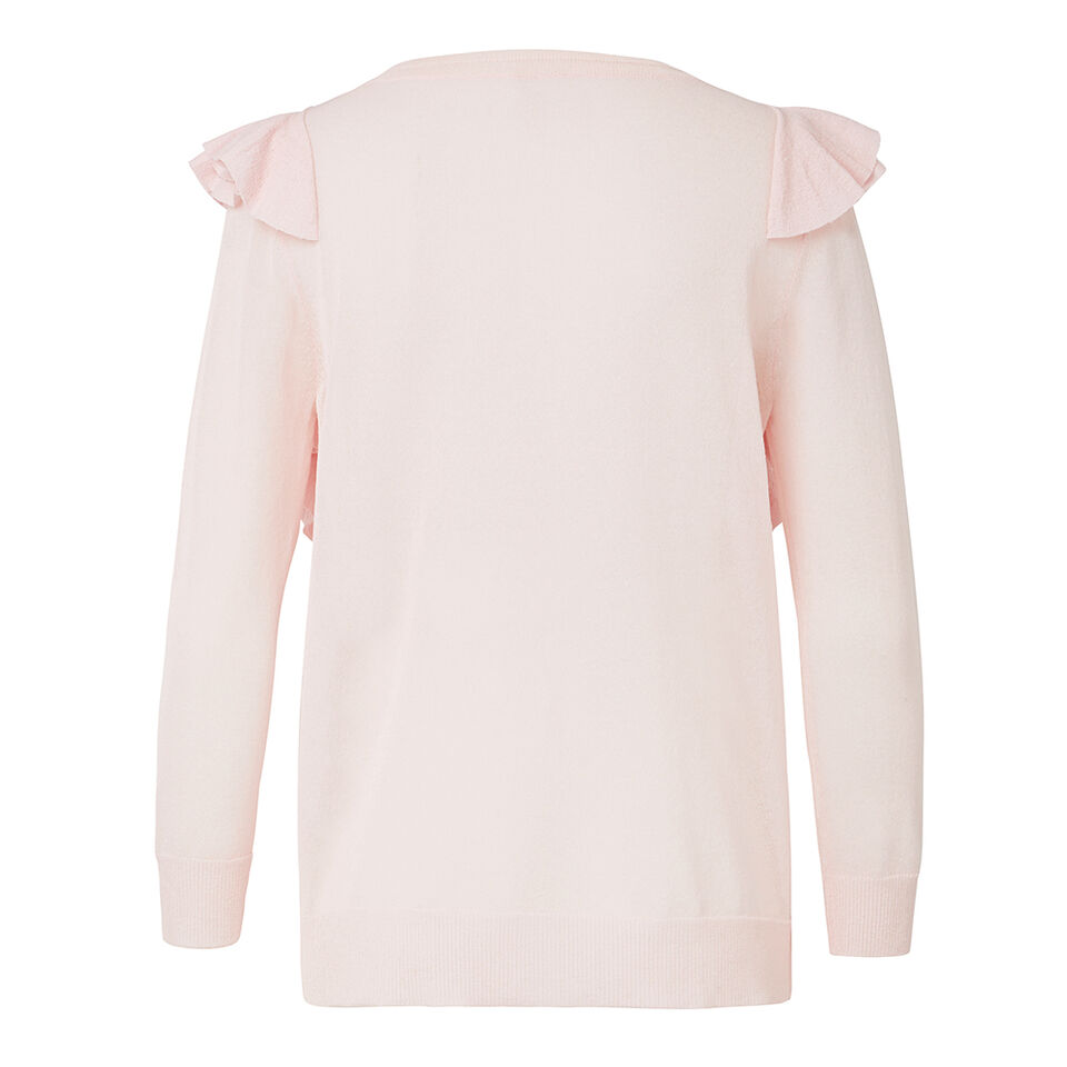 Collection Crepe Frill Trim Sweater  