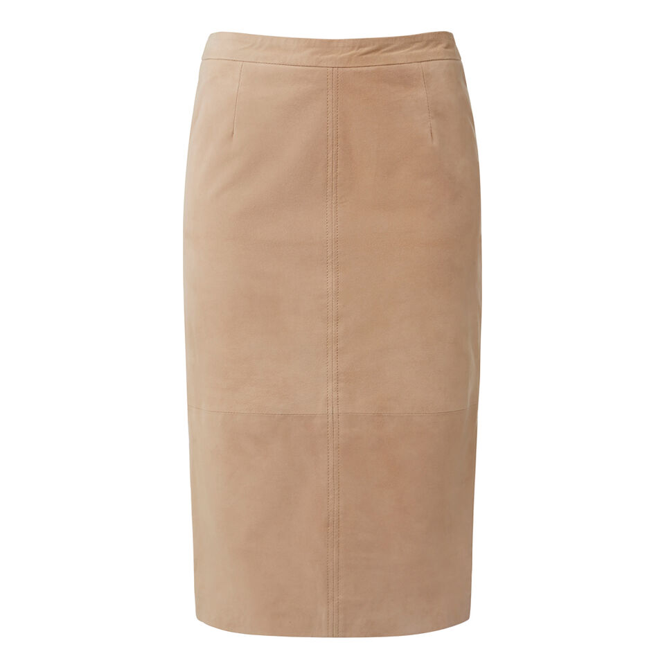 Collection Suede Pencil Skirt  