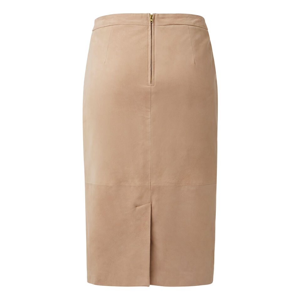 Collection Suede Pencil Skirt  