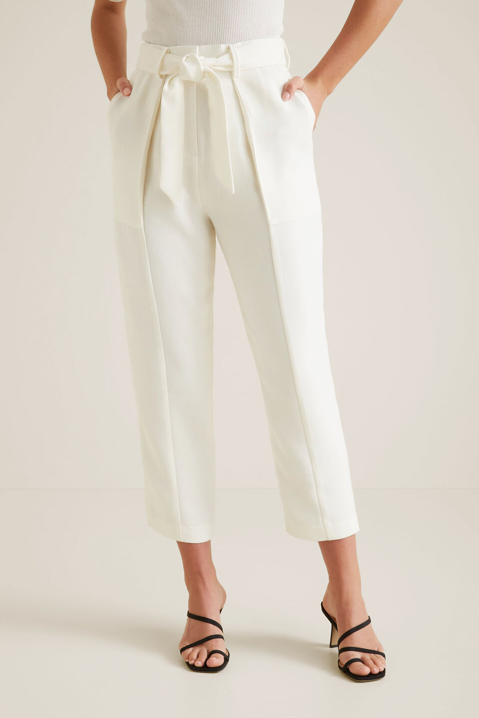 Belted Twill Trouser  