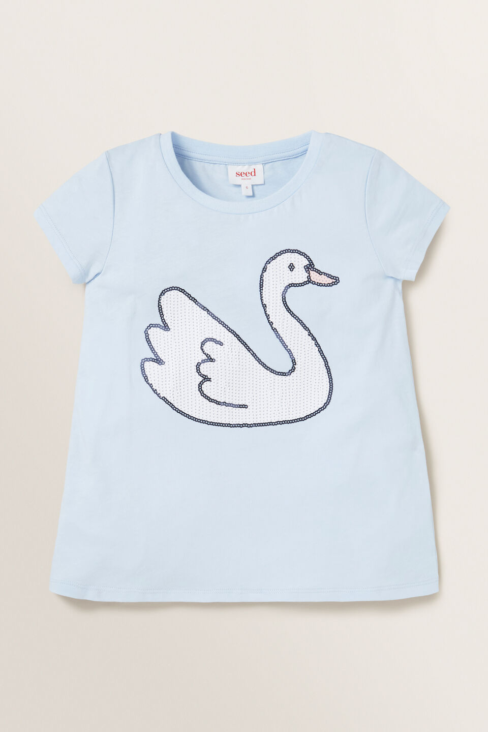 Sequin Swan Tee  