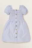 Stripe Button Dress    hi-res