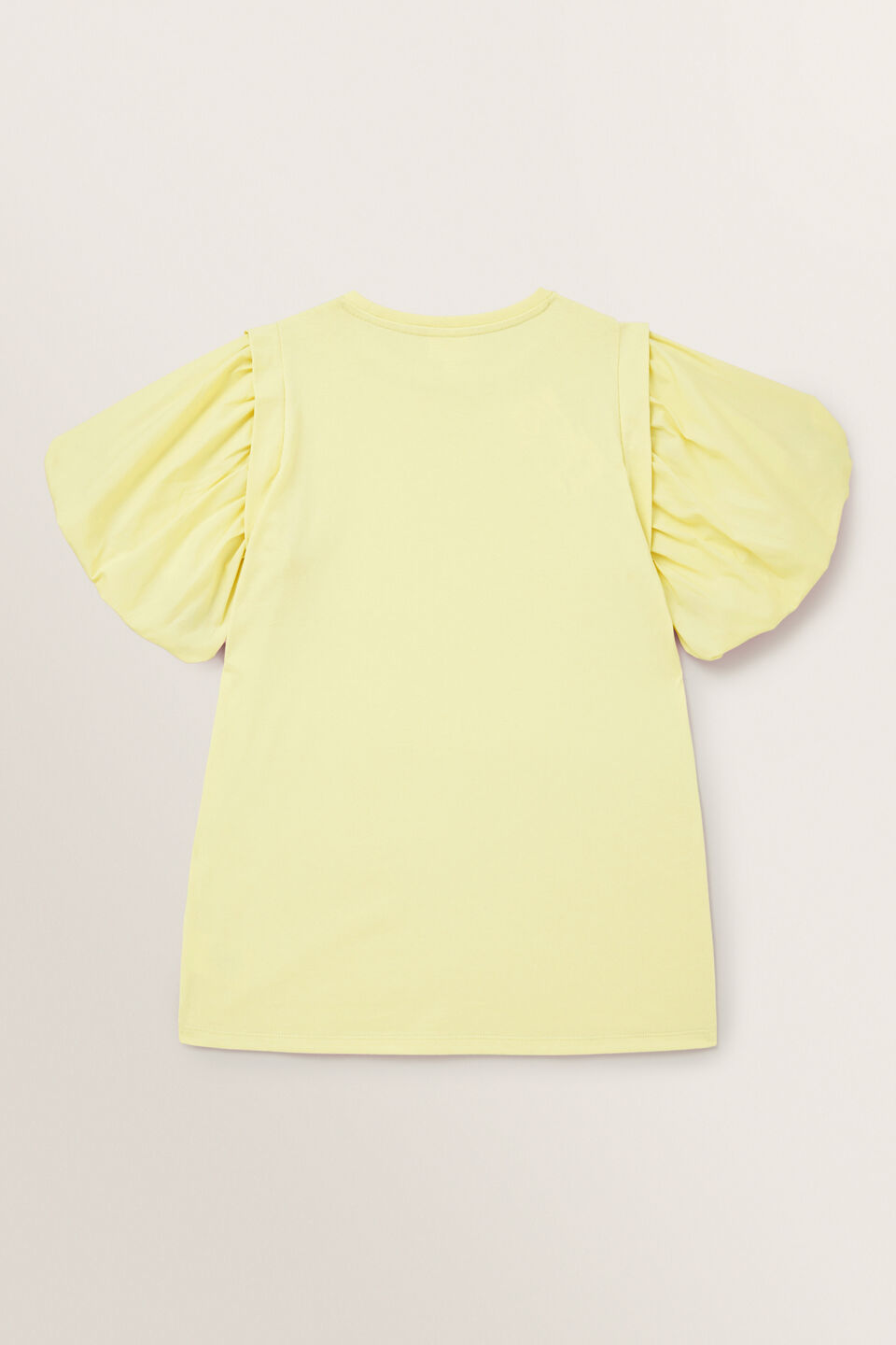 Spliced Jersey Dress  Lemon