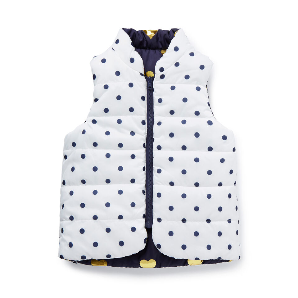 Heart And Spot Reversible Puffa  