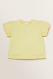 Spliced Puff Tee  Lemon  hi-res