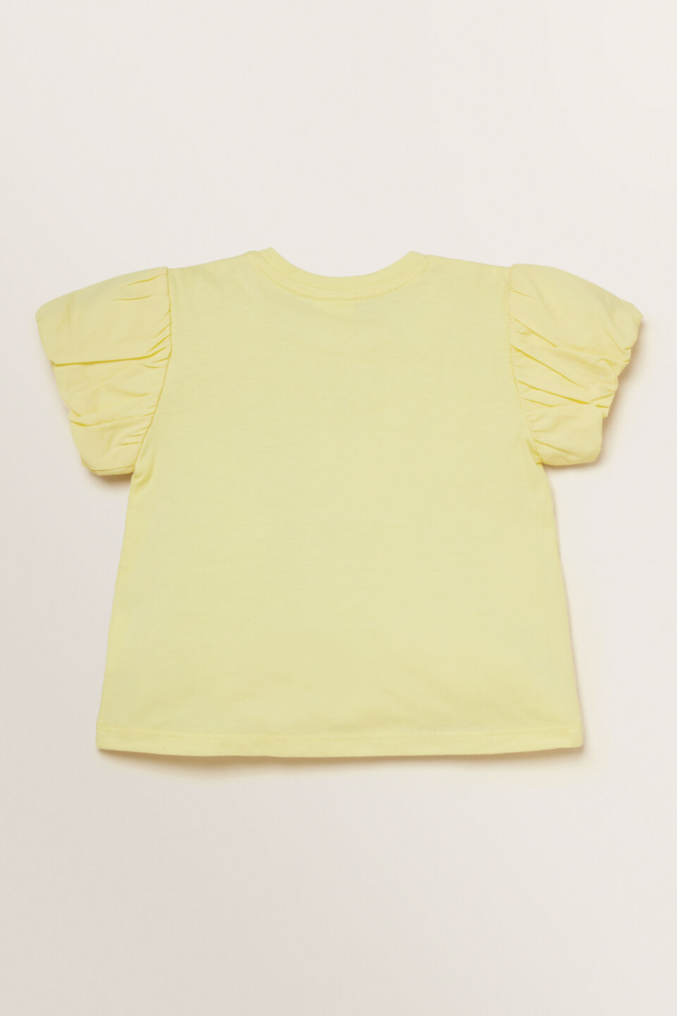 Spliced Puff Tee  Lemon