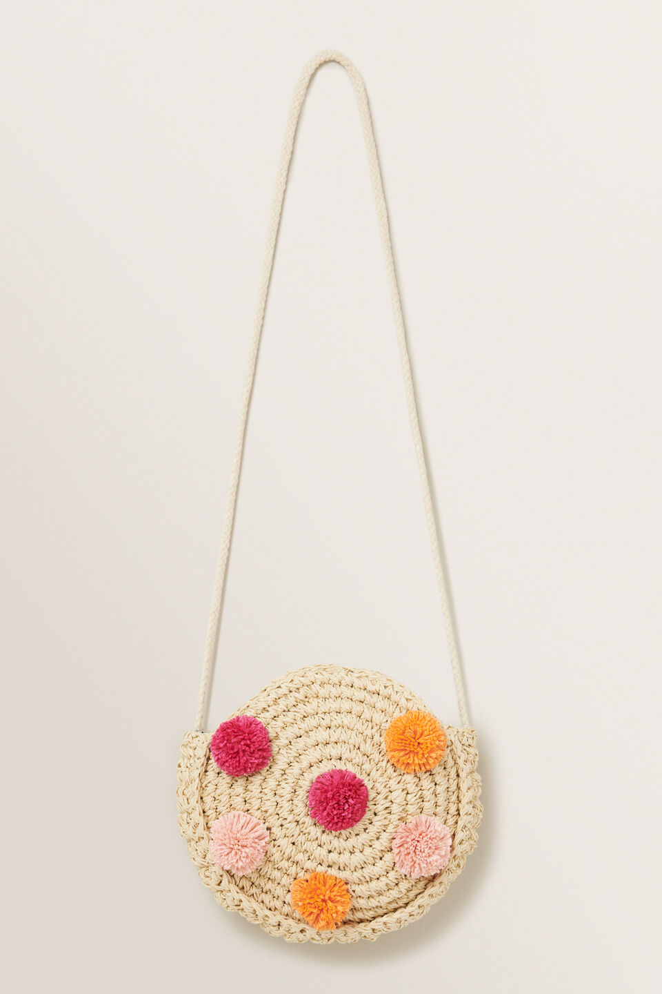 Pom Pom Crossbody Bag  