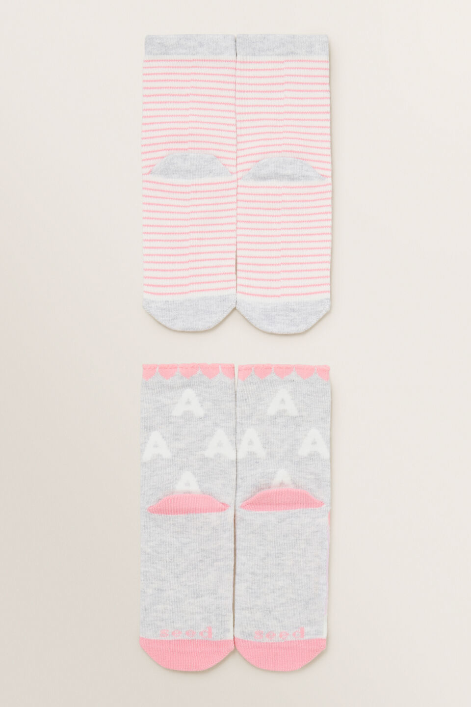 Unicorn Initial Sock 2 Pack  