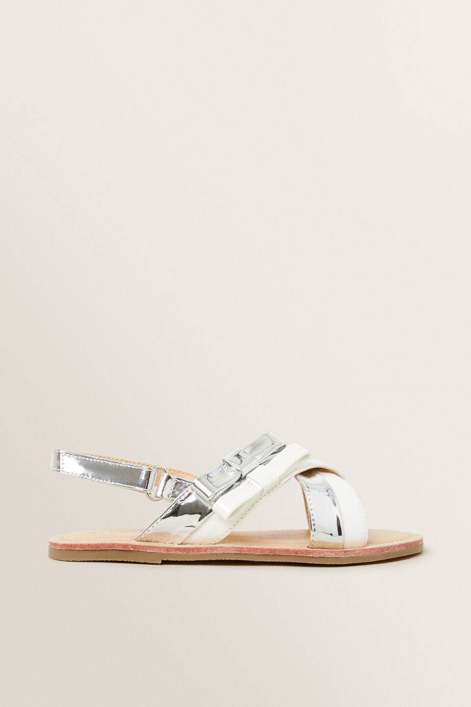 Patent Bow Sandal  