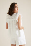 Self Check Frill Top  Whisper White  hi-res