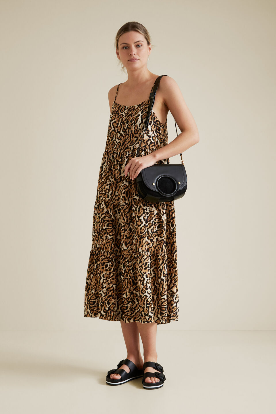Leopard Tiered Dress  