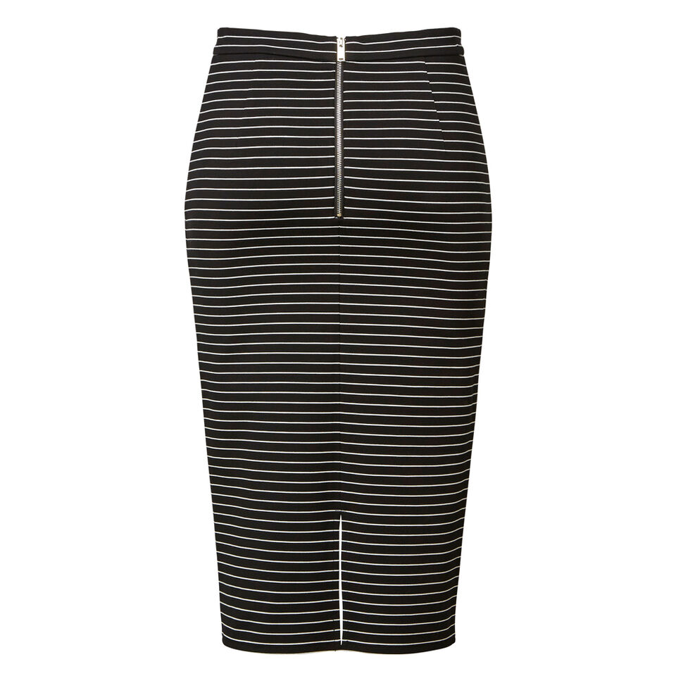 Stripe Midi Skirt  