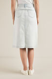 Midi A-Line Denim Skirt    hi-res