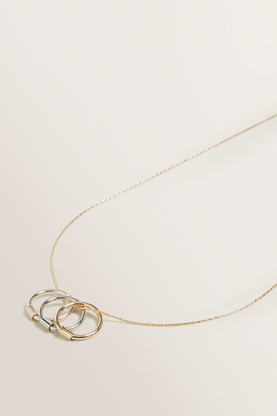 Trio Circle Necklace  