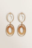 Double Oval Resin Earrings    hi-res