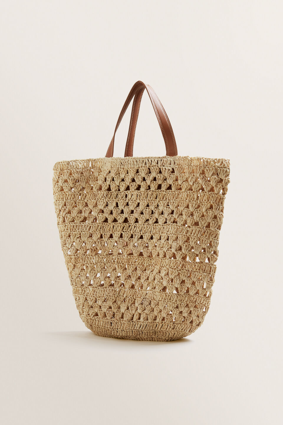 Crotchet Raffia Tote  