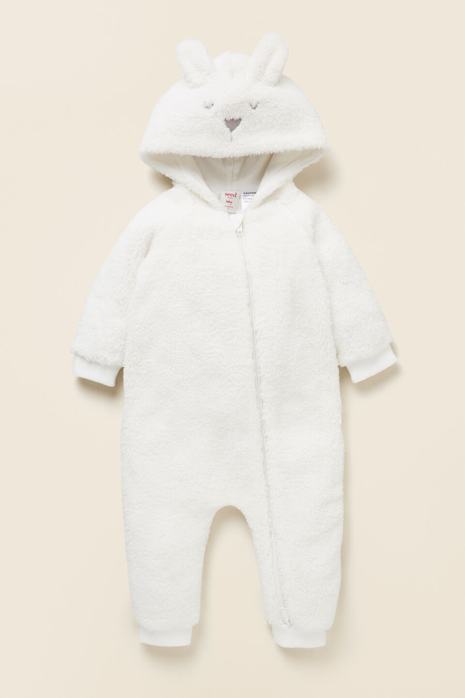Bunny Sherpa Jumpsuit  Canvas