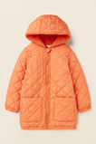 Quilted Anorak  Tangerine  hi-res