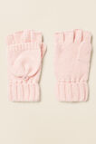 Chenille Mittens  Dusty Rose  hi-res