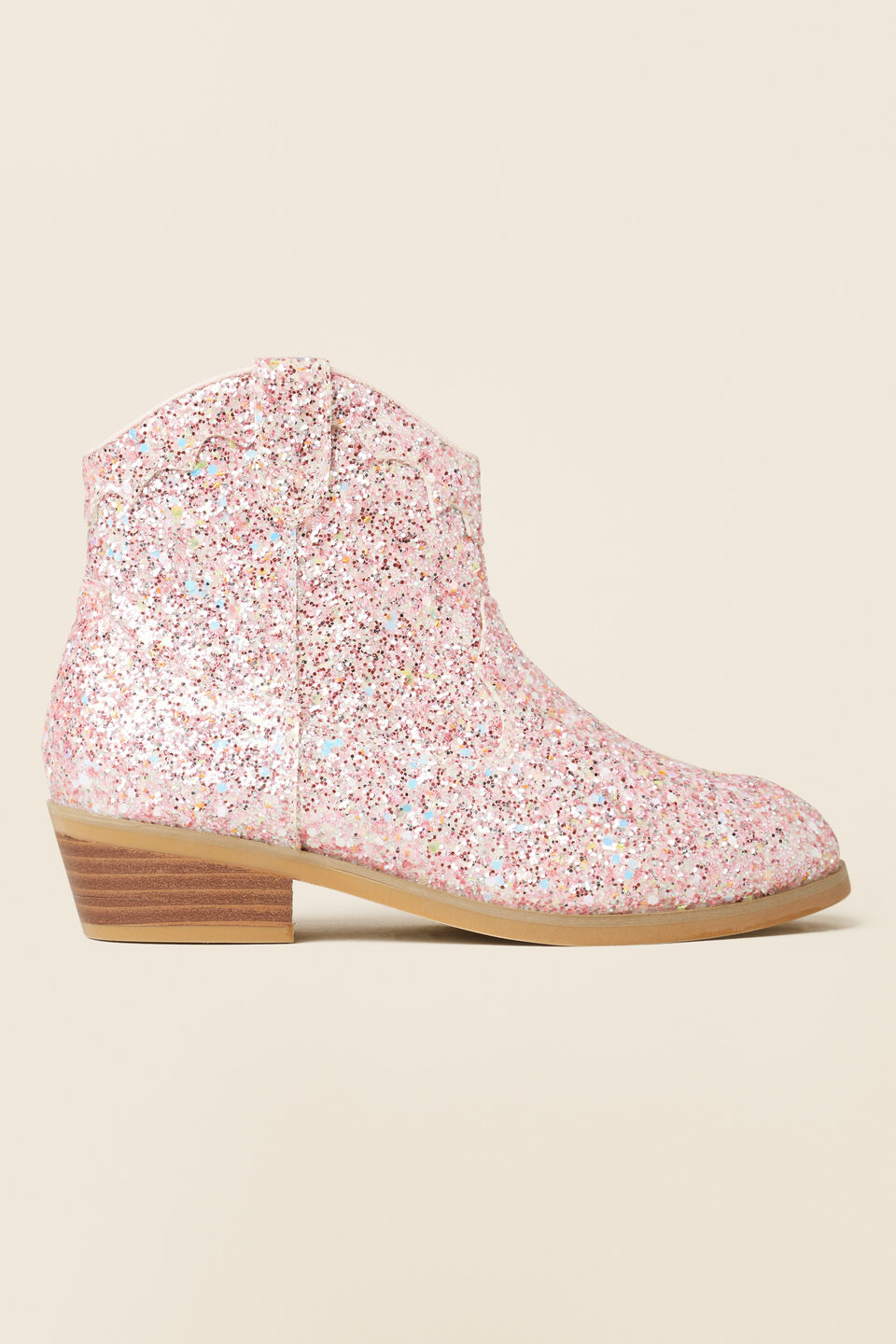 Glitter Cowboy Boot  Pink