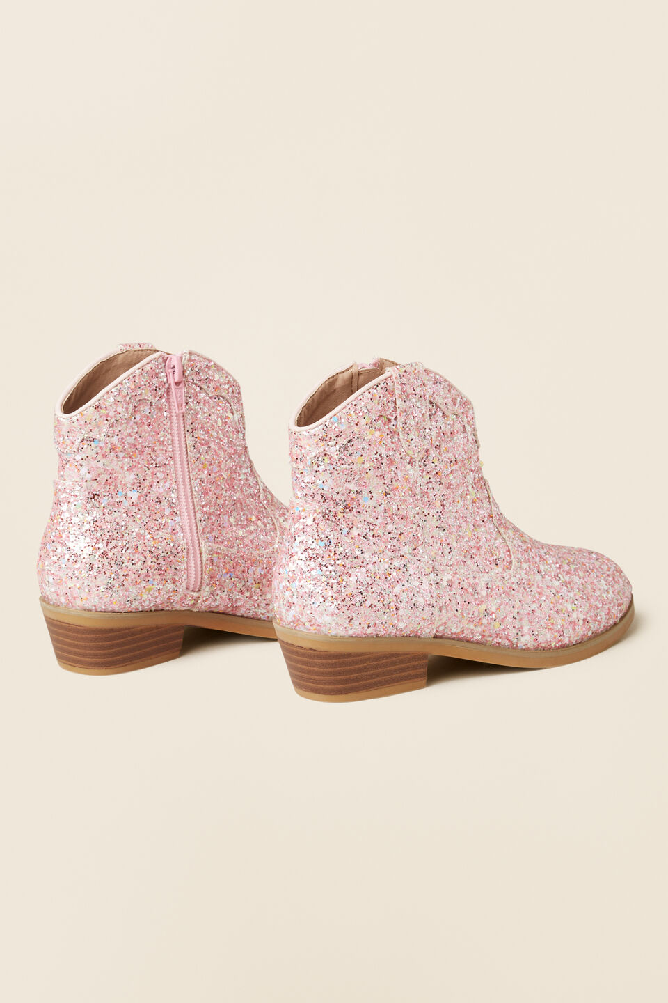 Glitter Cowboy Boot  Pink