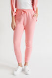 Terry Tie Front Trackpant  Bubblegum Pink  hi-res