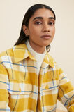 Wool Blend Check Shacket  Turmeric Check  hi-res