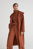 Wool Side Split Coat  Mahogany  hi-res