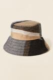 Check Wool Blend Bucket Hat  Black Multi  hi-res