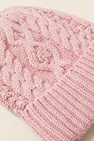 Cable Knit Beanie  Soft Berry  hi-res