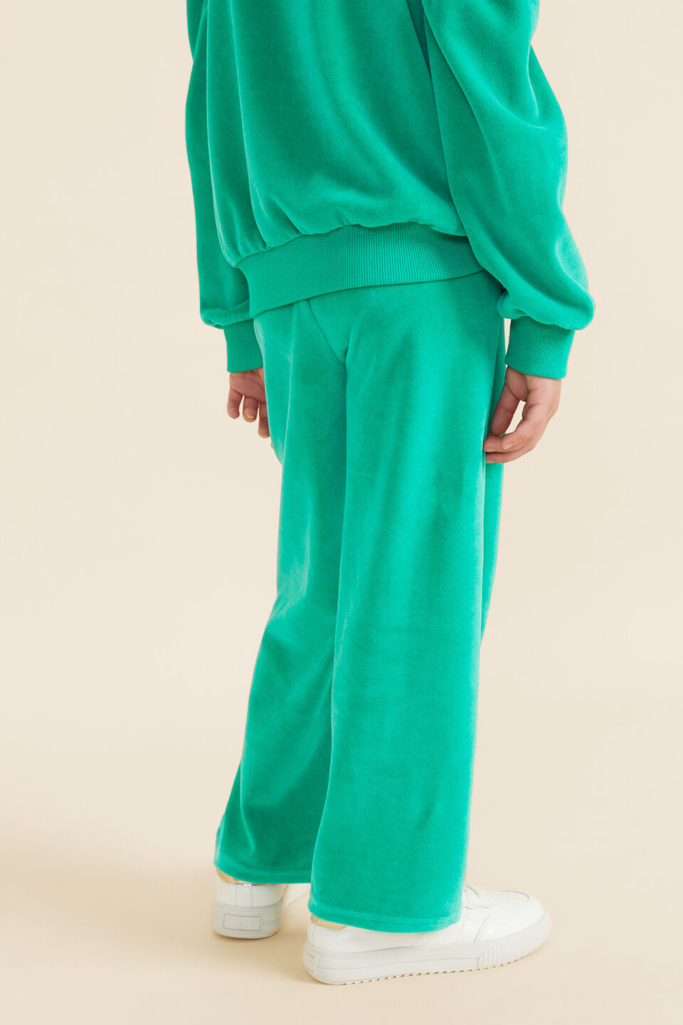 Velour Track Pant  Basil