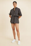 Stripe Voile Short  Champagne Navy Stripe  hi-res