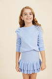 Frill Sweater  Powder Blue  hi-res