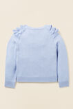 Frill Sweater  Powder Blue  hi-res