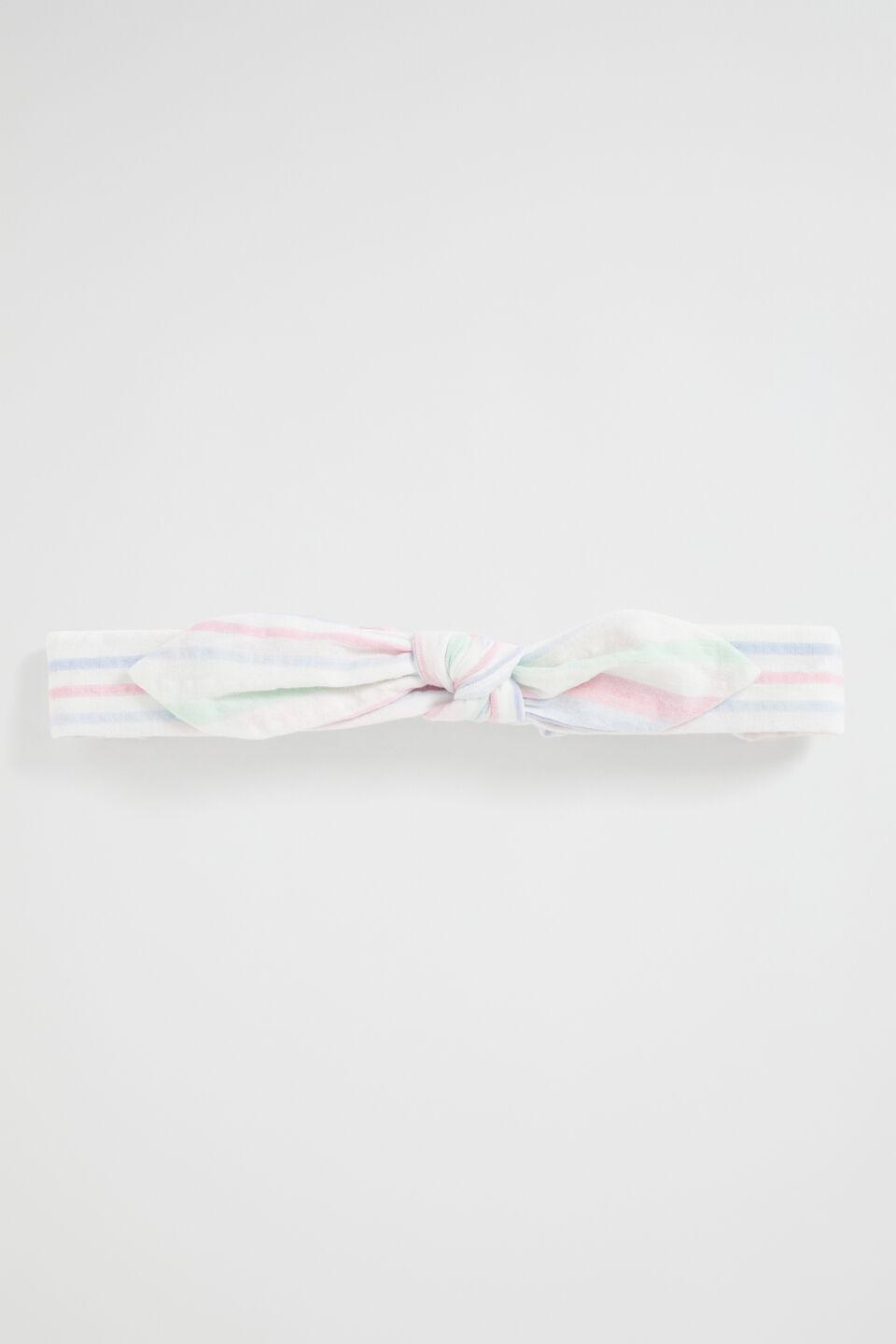 Seersucker Soft Tie Headband  Multi