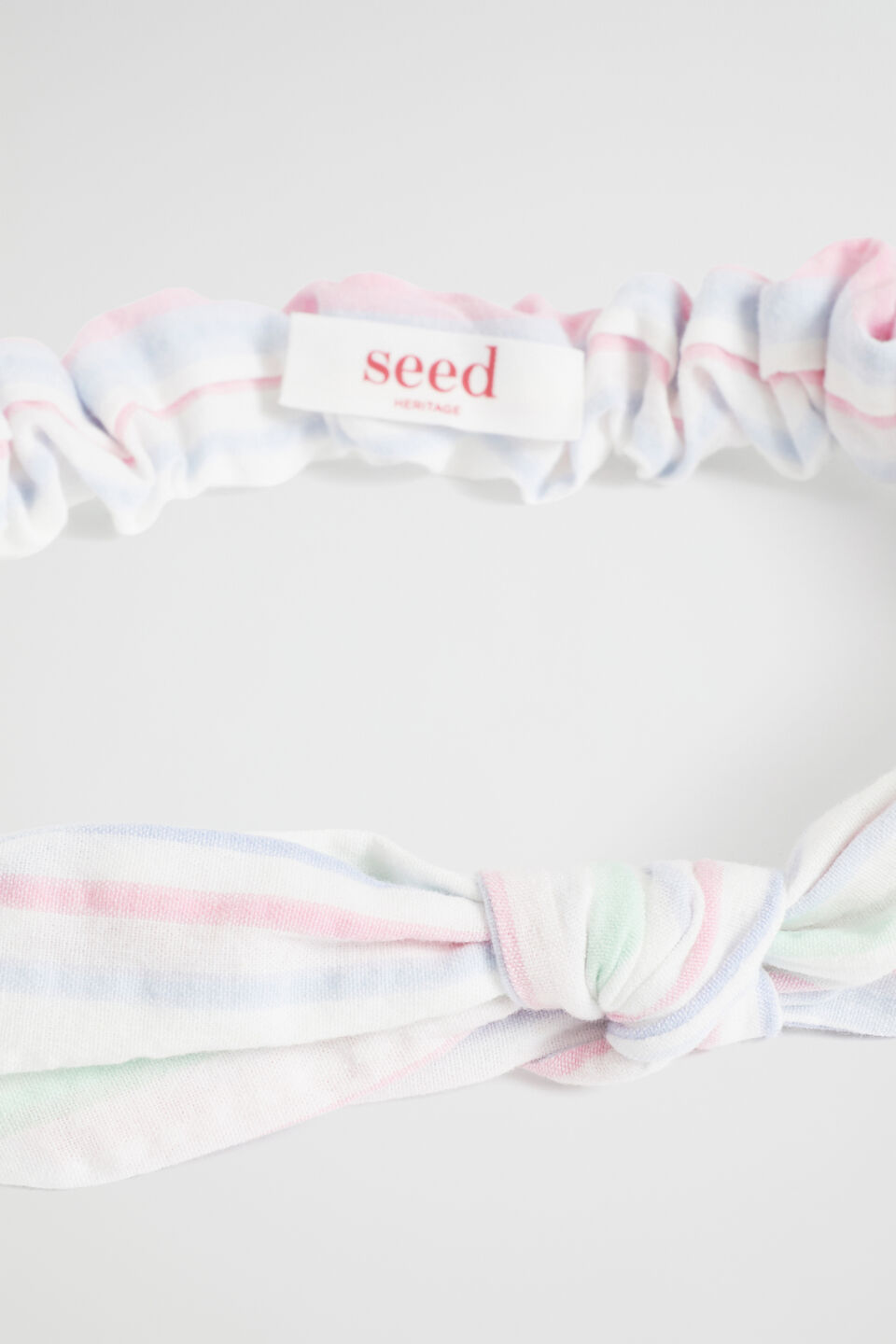 Seersucker Soft Tie Headband  Multi