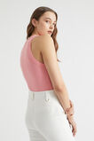 Fitted Rib Tank  Bubblegum Pink  hi-res