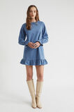 Chambray Swing Mini Dress  Harmony Blue  hi-res