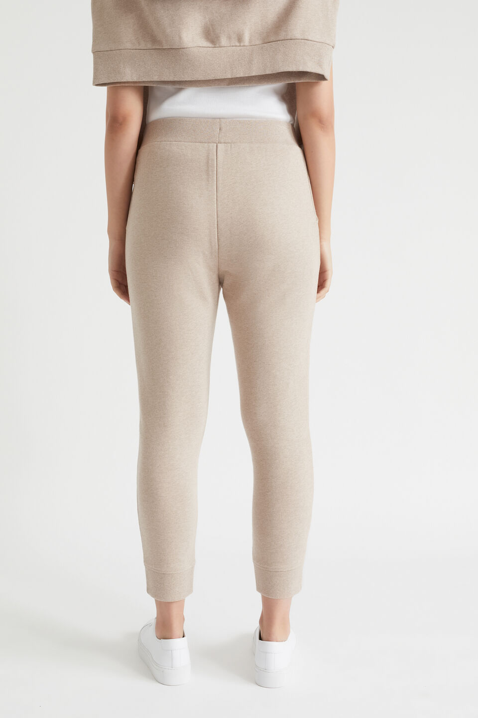 Terry Tapered Trackpant  Soft Mink Marle