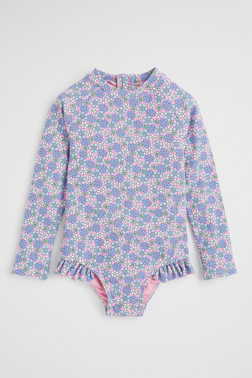 Ditsy Floral Rashsuit  Candy Pink