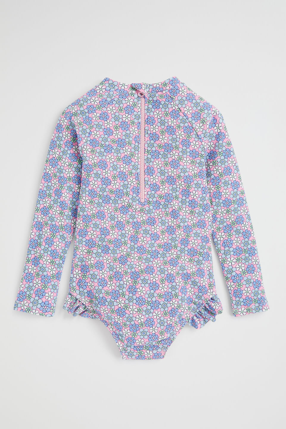 Ditsy Floral Rashsuit  Candy Pink