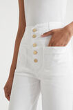 High Waist Crop Jean  White  hi-res