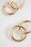 Small Interlock Hoop  Gold  hi-res