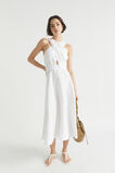 Linen Halter Midi Dress  Whisper White  hi-res