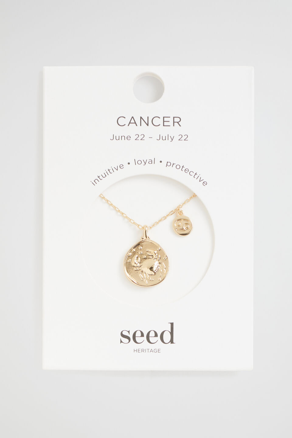 Zodiac Necklace  Cancer