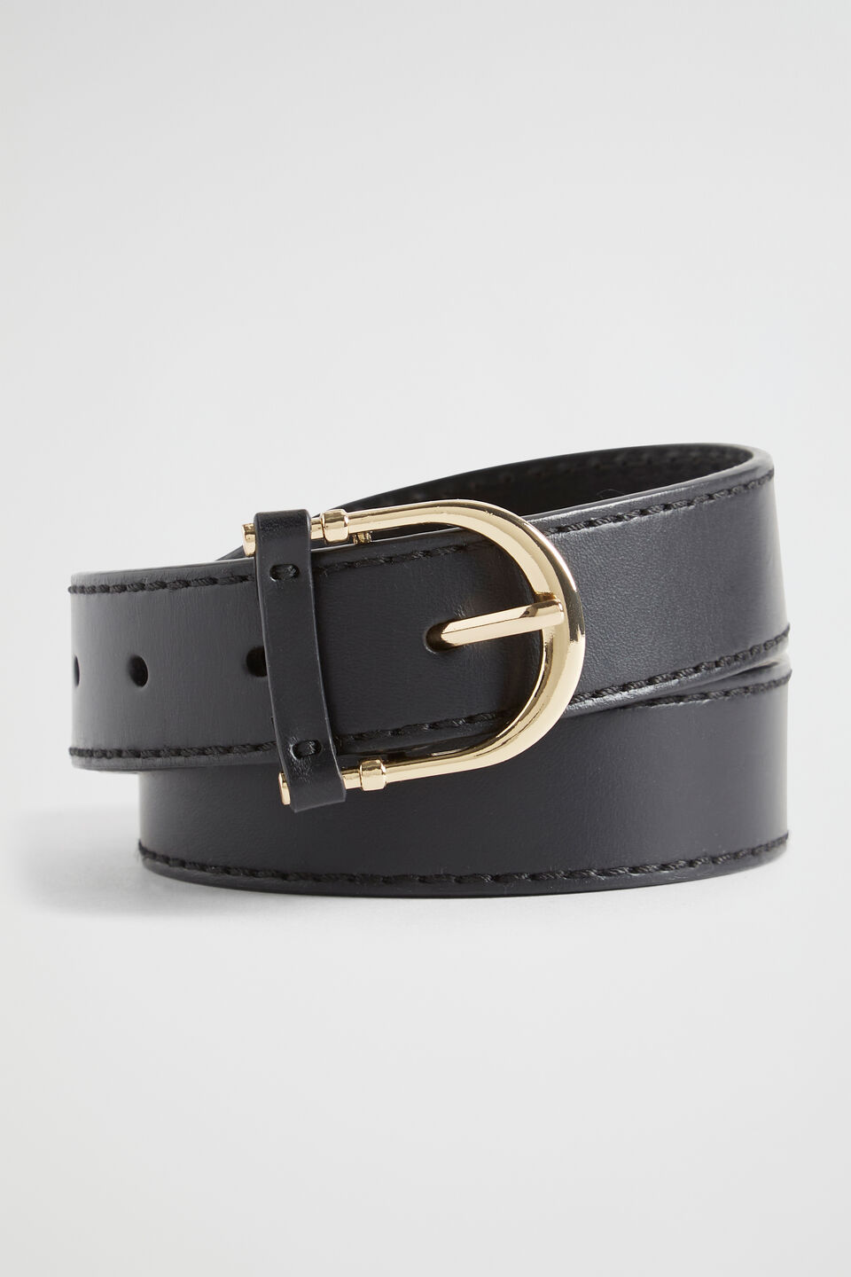 Dahlia Leather Belt  Black