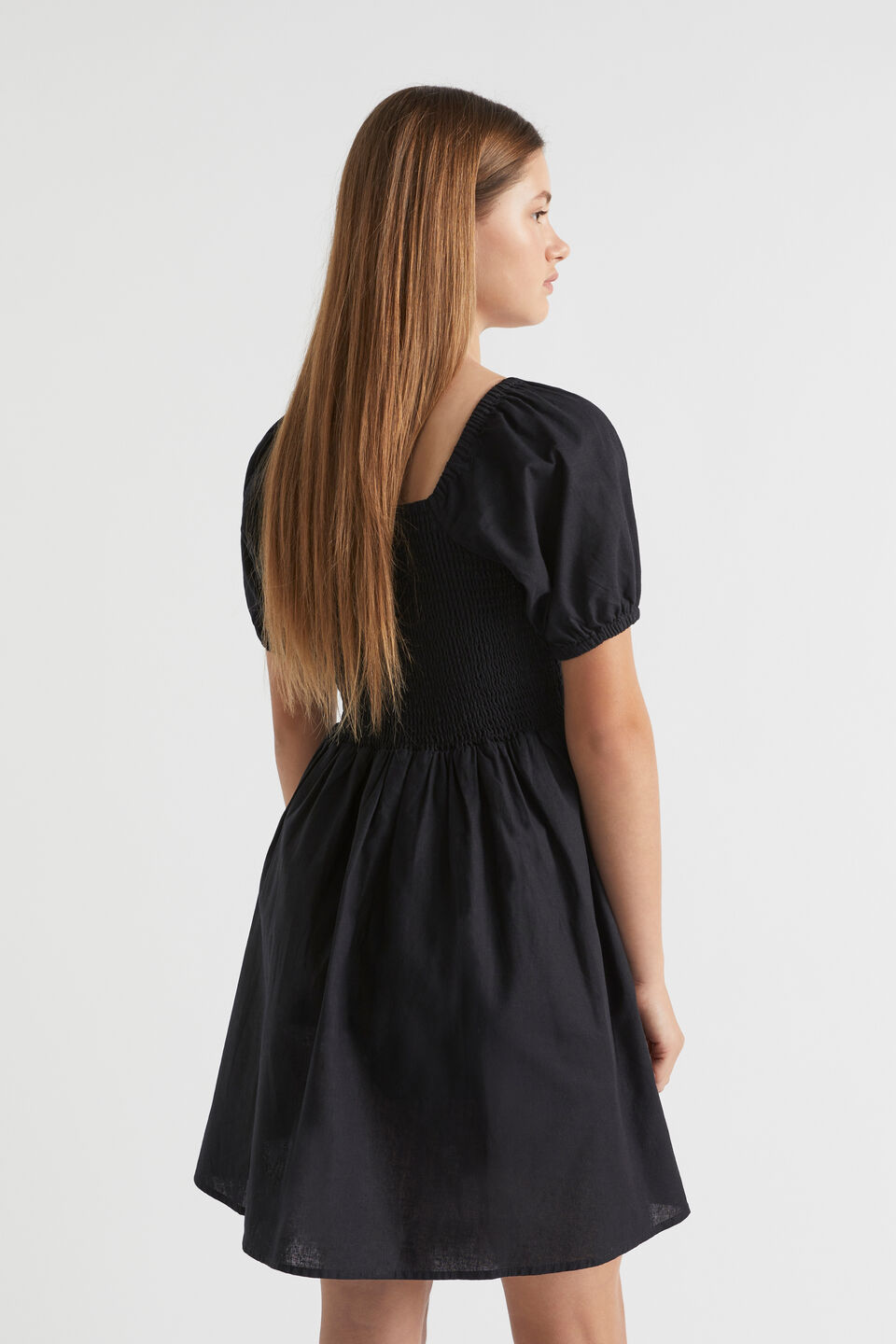 Linen Dress  Black