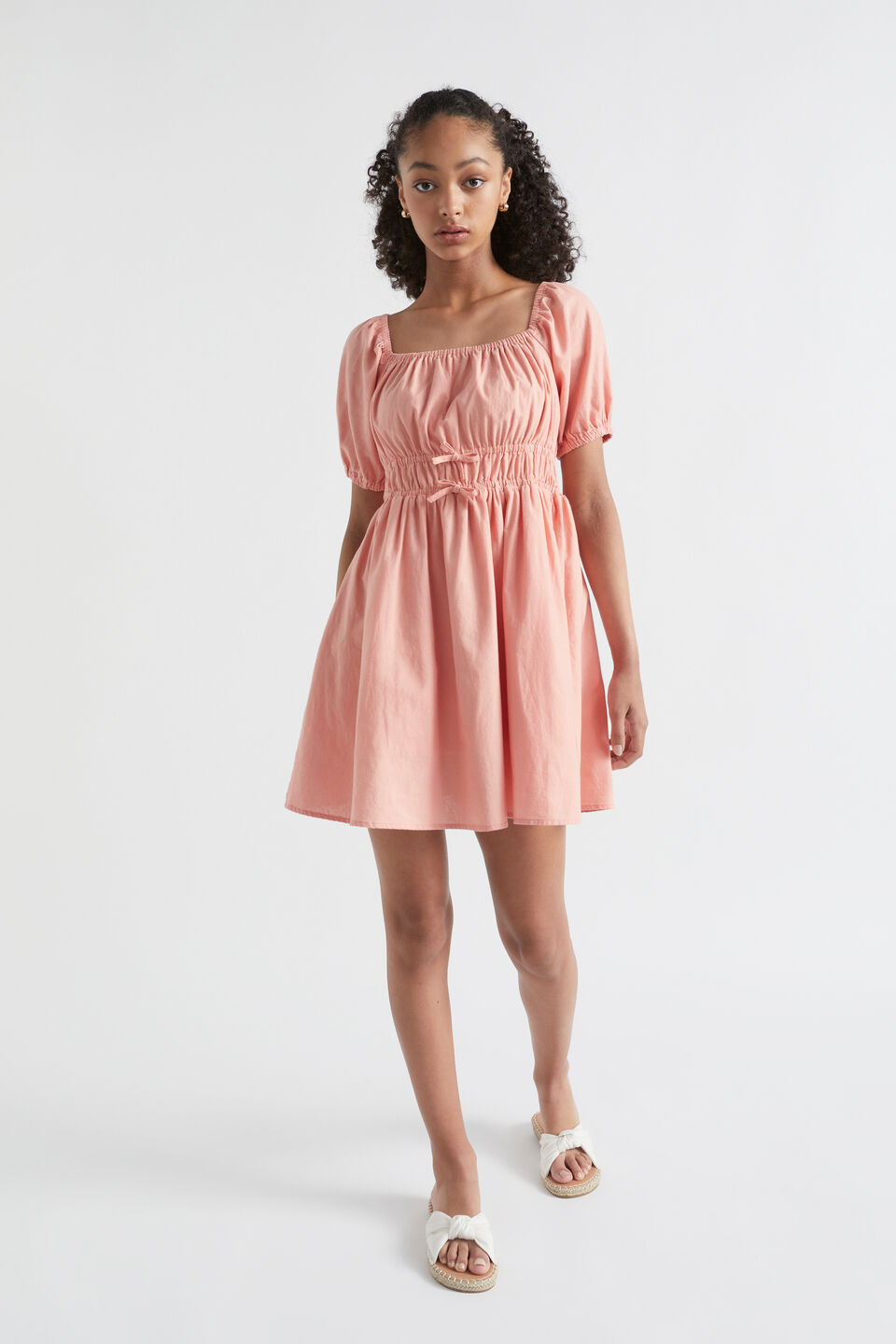 Linen Dress  Papaya