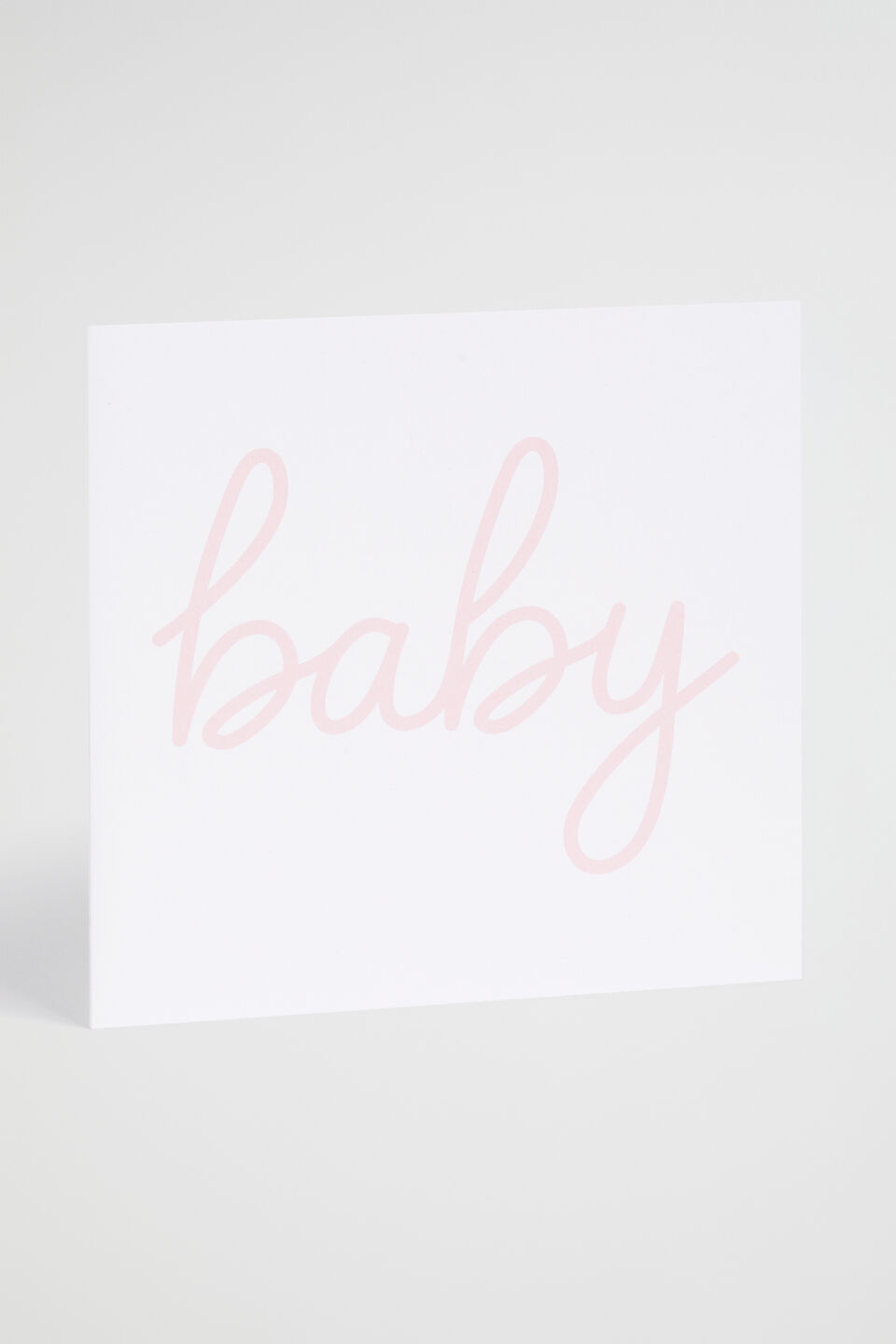 Baby Pink Card  Pink