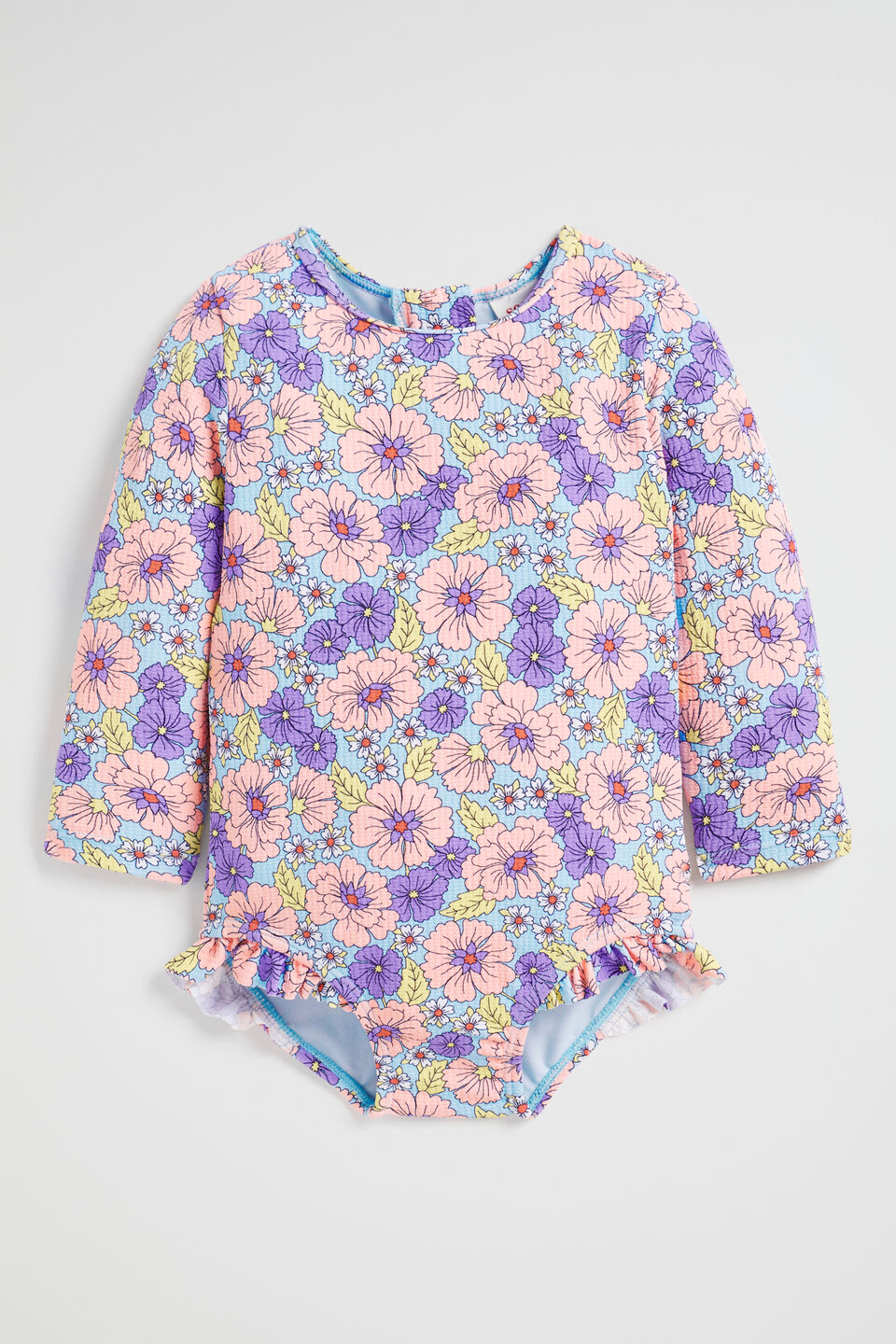 Floral Frill Rashsuit  Multi